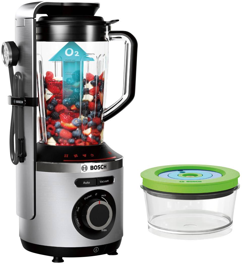 Bosch Haushalt MMBV622M - Vitamaxx Standmixer 1000 W Aluminium, Schwarz