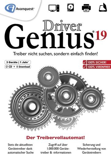 Avanquest Driver Genius 19 Jahreslizenz, 3 Lizenzen Windows Systemoptimierung  - Onlineshop Voelkner