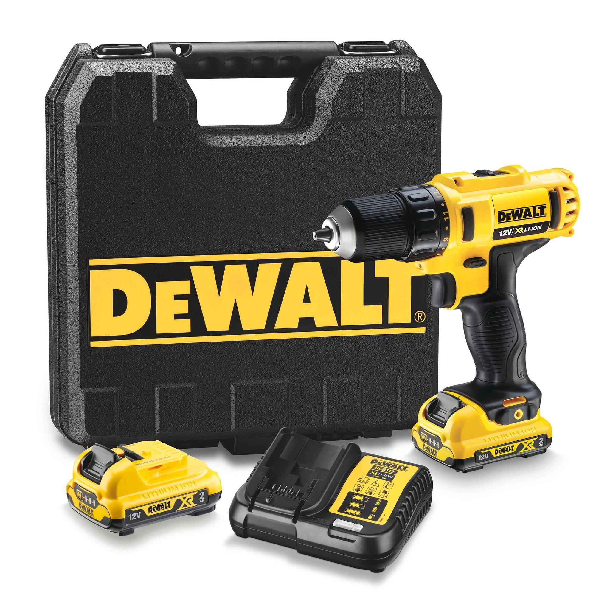 DEWALT DCD710D2 DCD710D2-QW Akku-Bohrschrauber 10.8 V 2.0 Ah