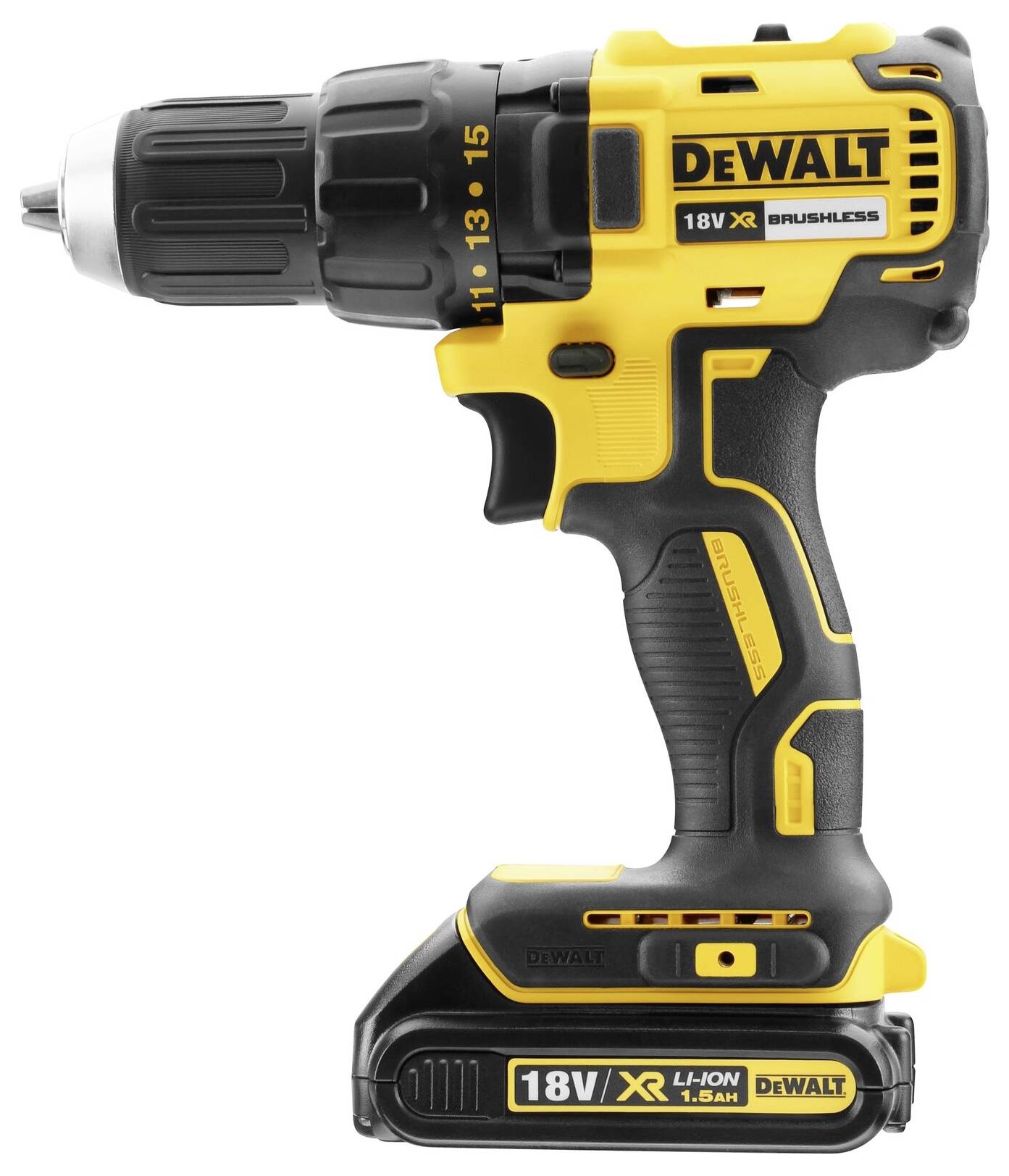 DEWALT DCD777S2T DCD777S2T-QW Akku-Bohrschrauber 18 V 1.5 Ah inkl. 2. Akku, inkl. Koffer
