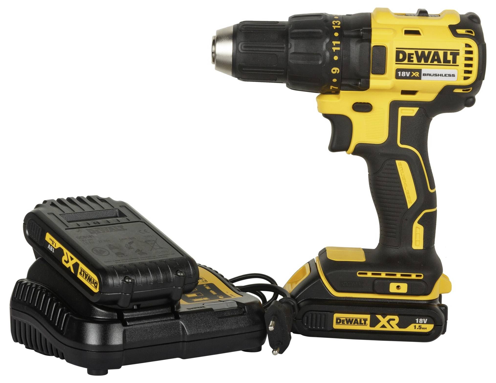 DEWALT DCD777S2T DCD777S2T-QW Akku-Bohrschrauber 18 V 1.5 Ah inkl. 2. Akku, inkl. Koffer