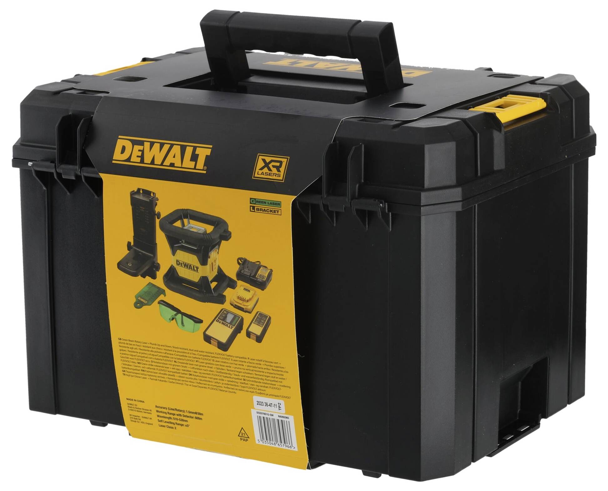 DEWALT DCE079D1G Rotationslaser inkl. Laserempfänger Reichweite (max.): 600m