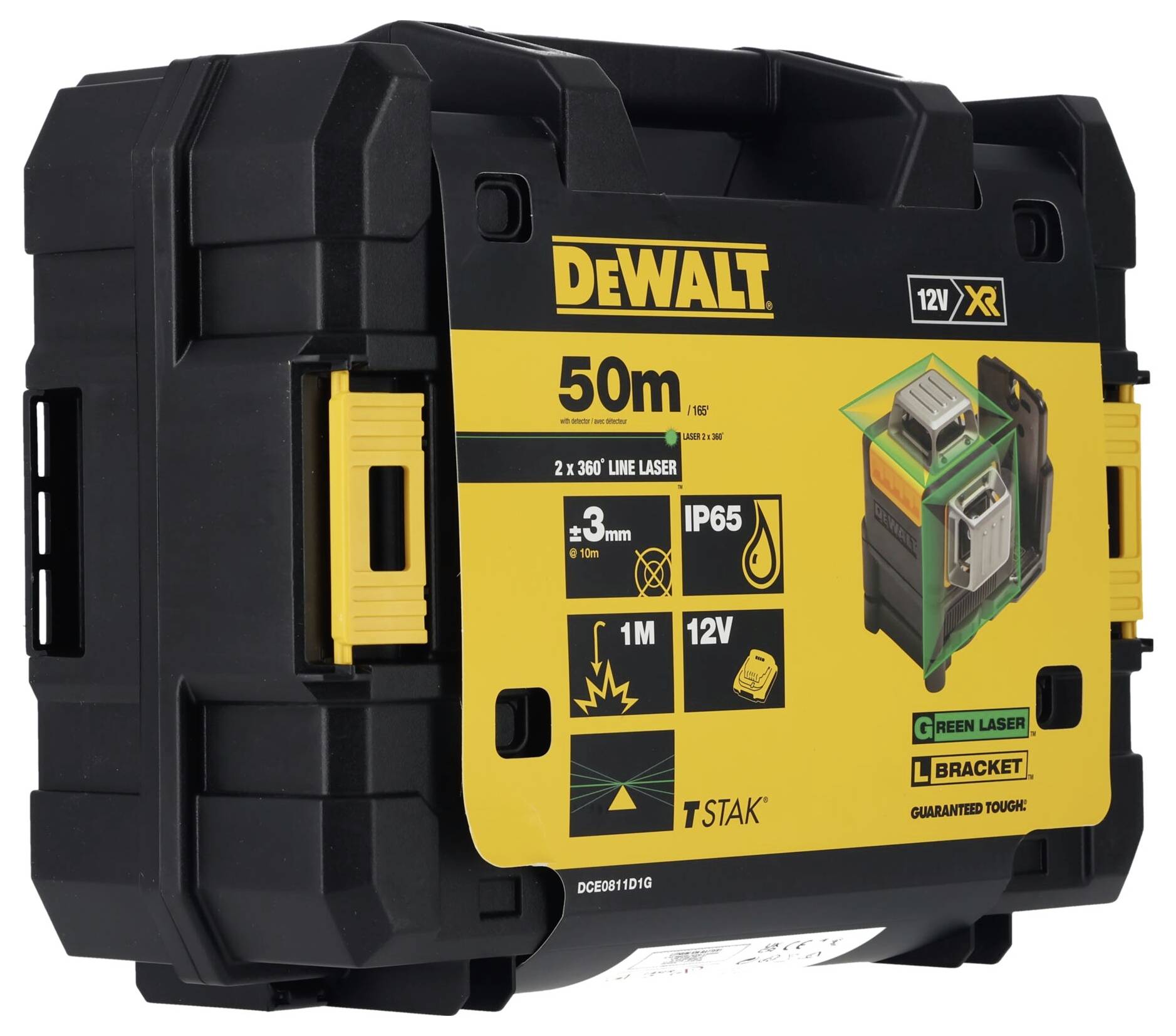 DEWALT DCE0811D1G Linienlaser Reichweite (max.): 30m
