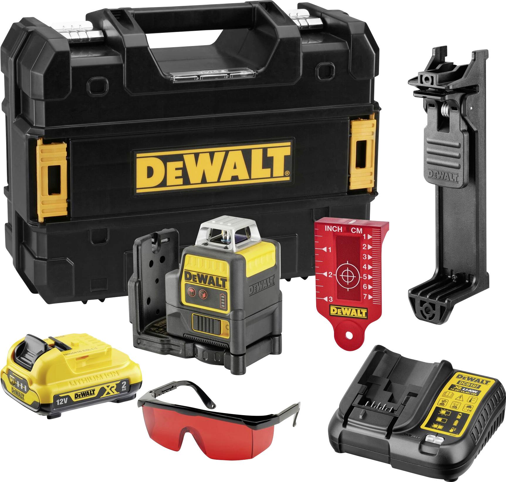 DEWALT DCE0811D1R Linienlaser selbstnivellierend Reichweite (max.): 20m