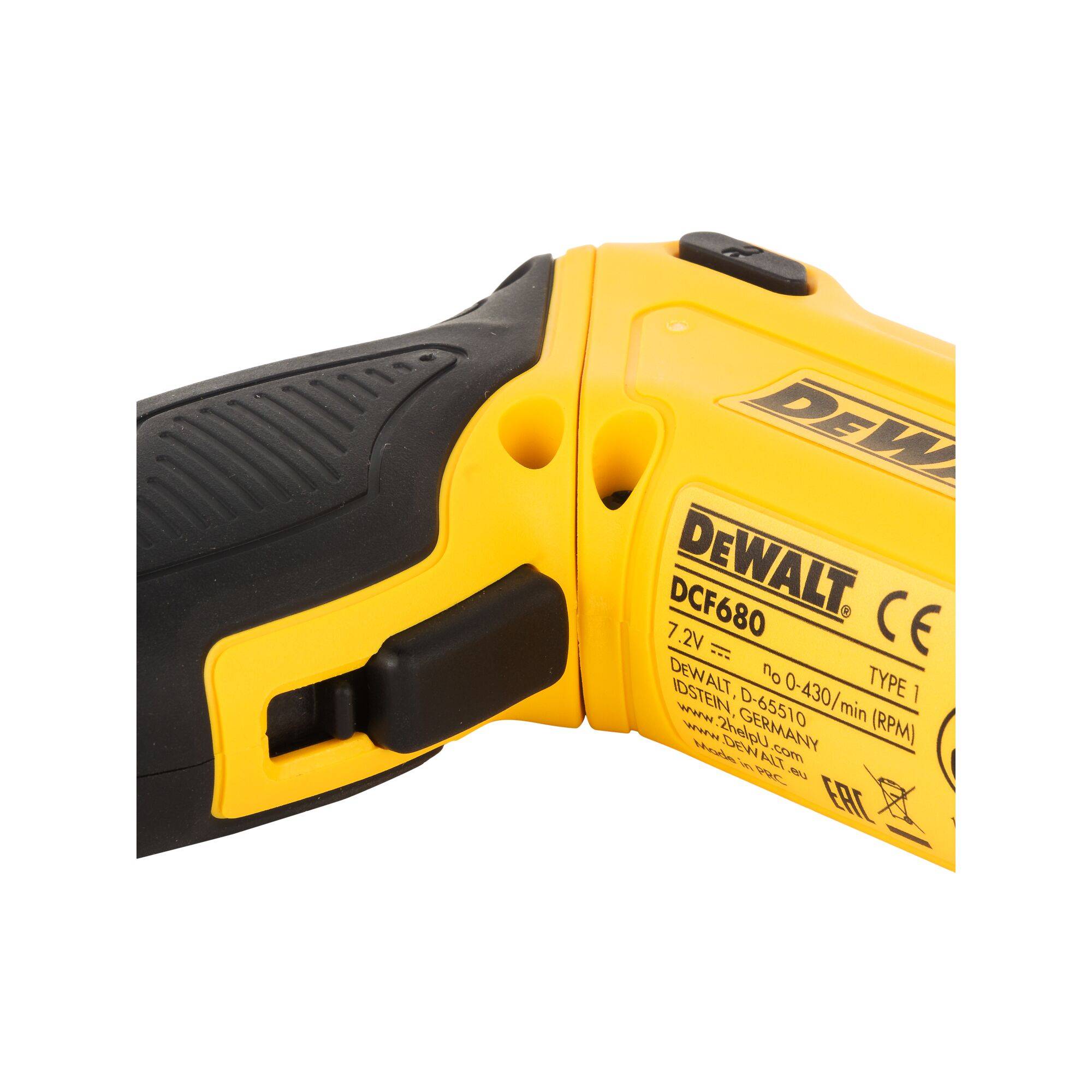 DEWALT DCF680G2 DCF680G2-QW Akku-Knickschrauber 7.2 V 1.0 Ah Li-Ion inkl. 2. Akku, inkl. Koffer