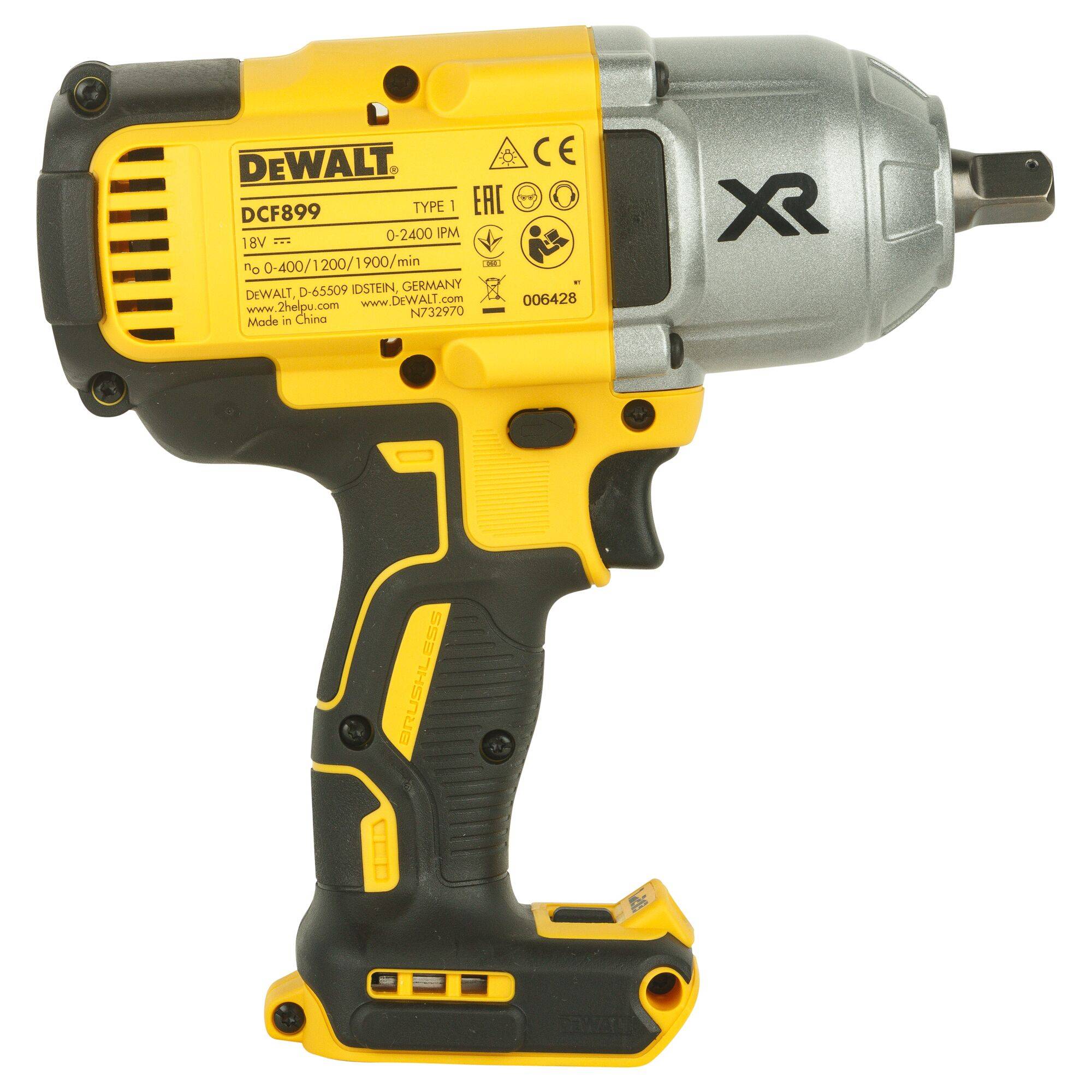 DEWALT DCF899NT DCF899NT-XJ Akku-Schlagschrauber 135/400/950 Nm 18 V Anzahl mitgelieferte Akkus 0 Li-Ion