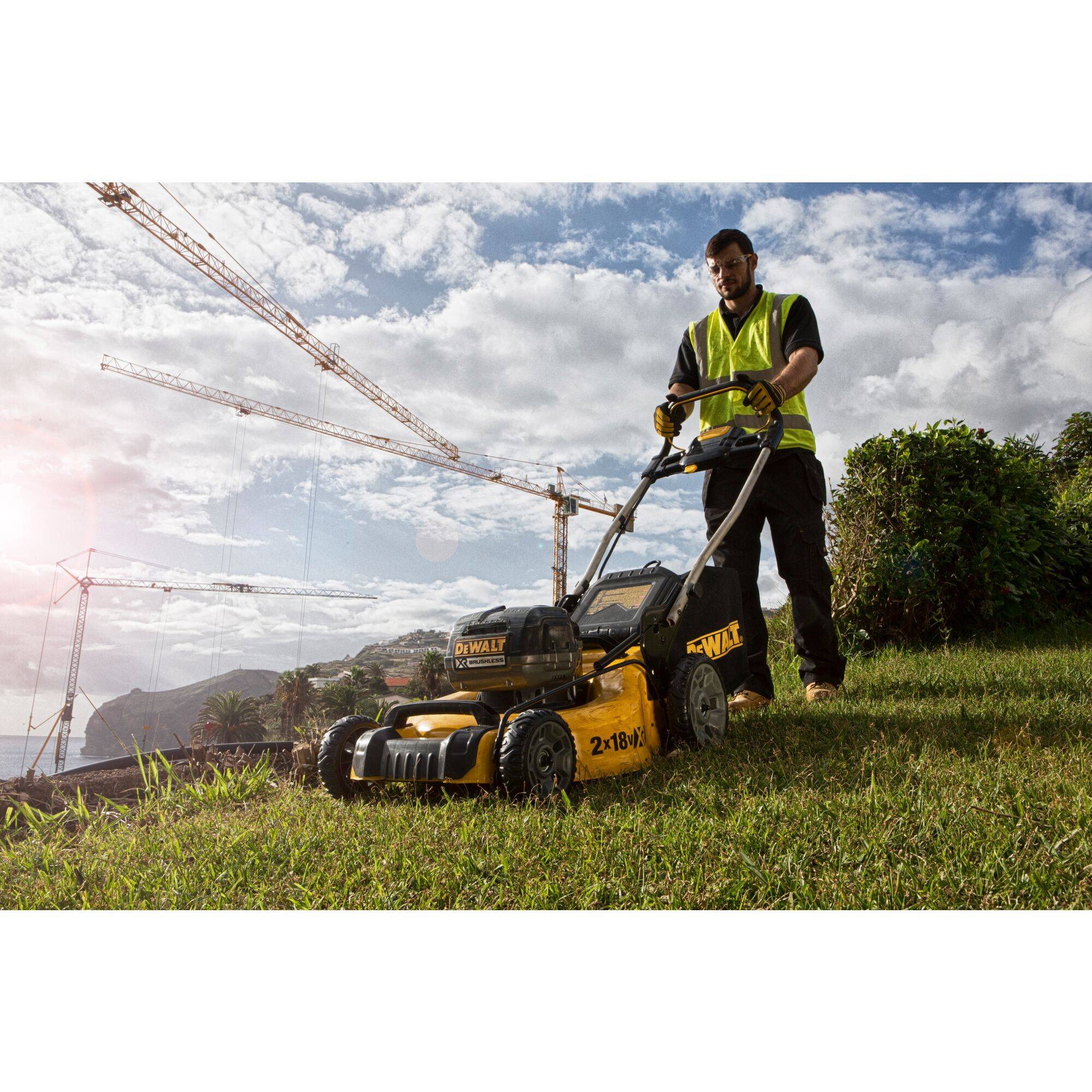 DEWALT DCMW564N Akku Rasenmäher Schnittbreite (max.) 48 cm