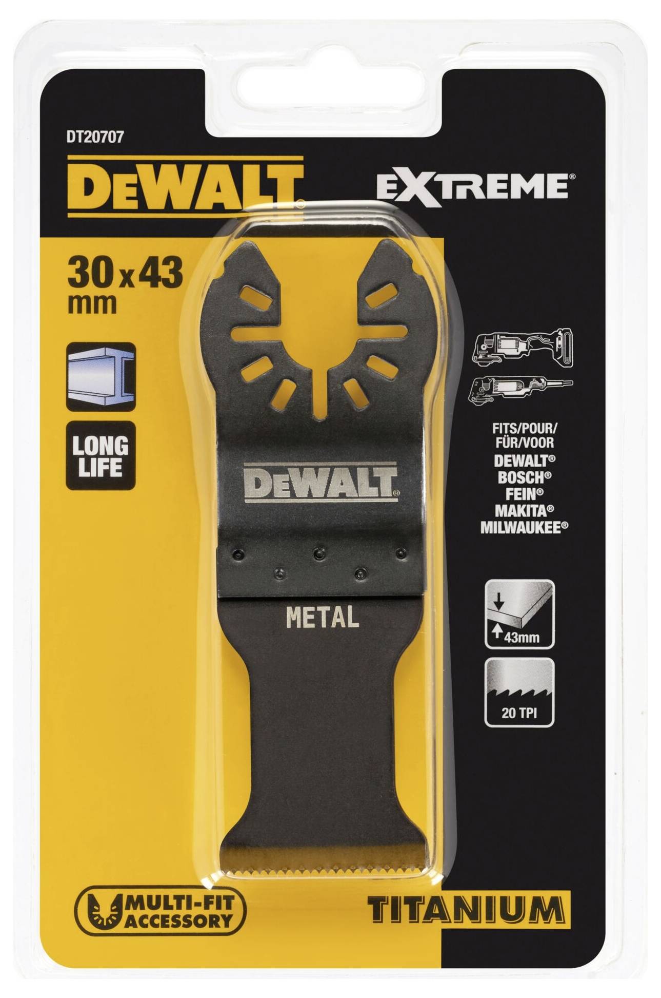 DEWALT DT20707-QZ DT20707 Sägeblatt 1 Stück 1 St.