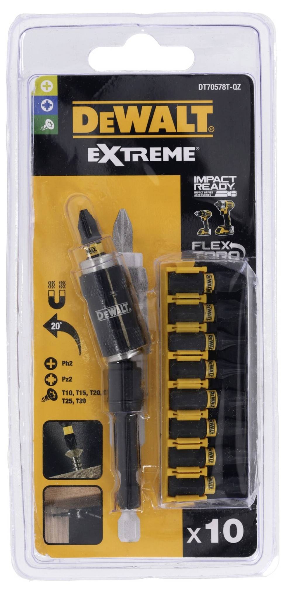 DEWALT DT70578T DT70578T-QZ Bit-Set 10teilig
