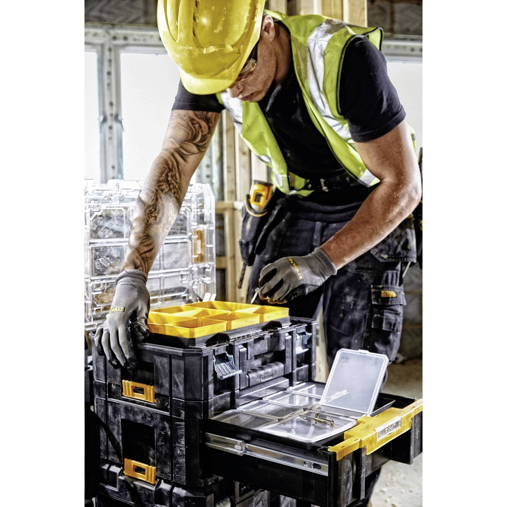 DEWALT DWST1-70705 DWST1-70705 Werkzeugkasten unbestückt Schwarz, Gelb