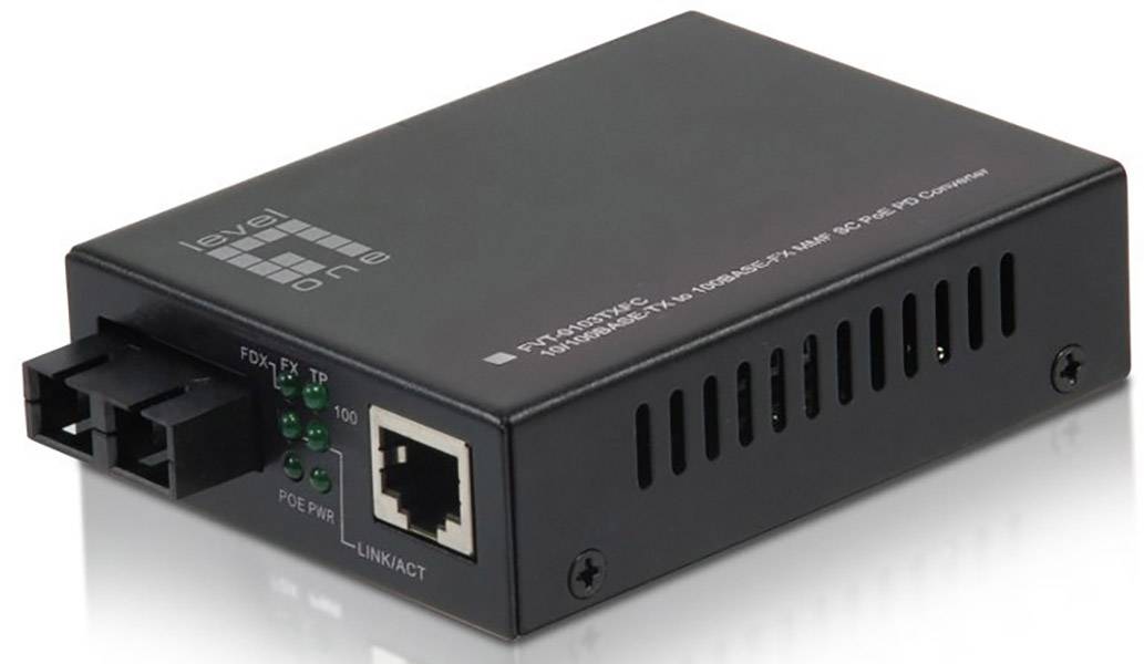 LevelOne FVT-0103TXFC Medienkonverter 100 MBit/s IEEE 802.3af (12.95 W)