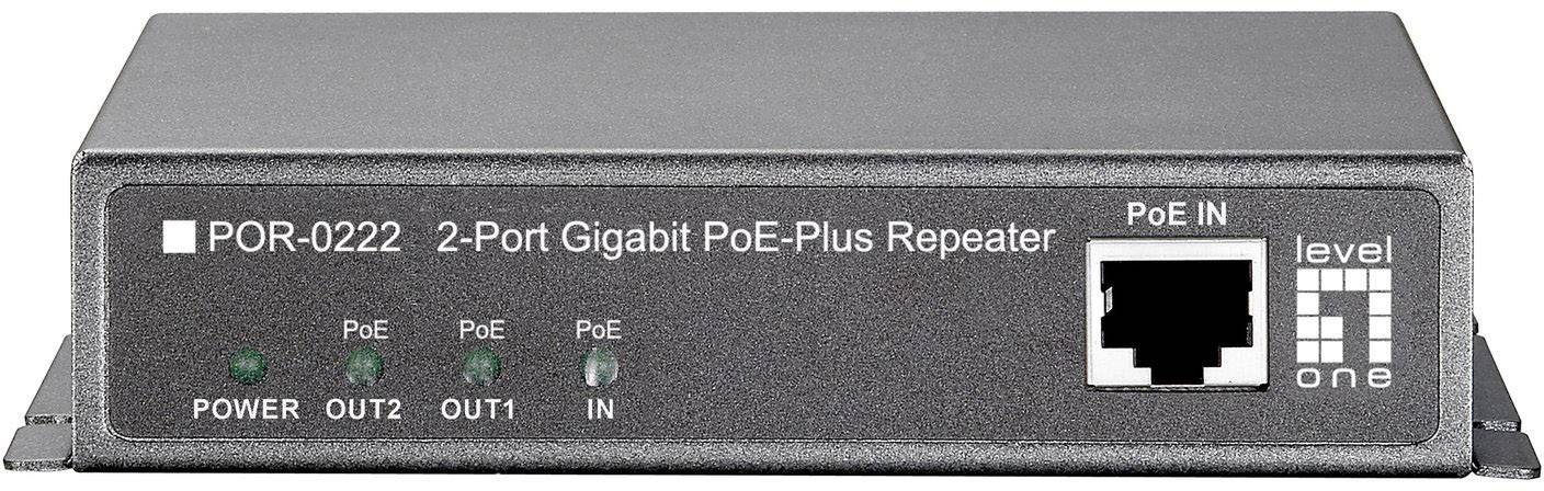 2x GE PoE-Repeater POR-0222 PoE