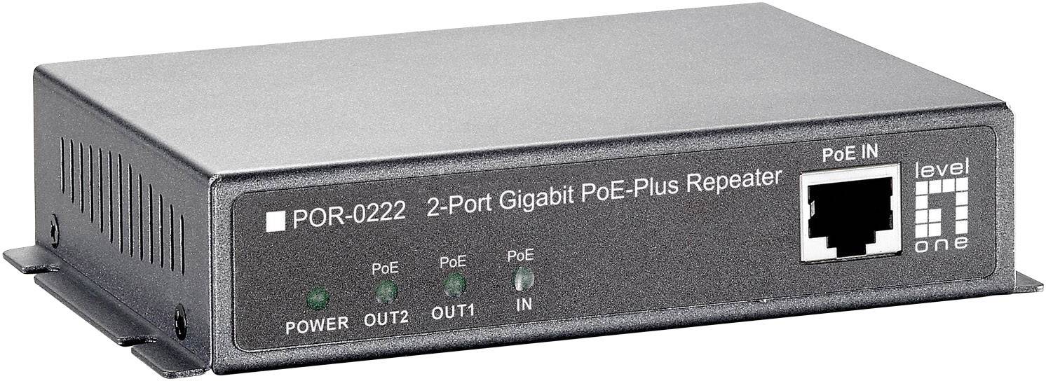 LevelOne POR-0222 - Repeater - 1GbE - 10Base-T, 100Base-TX, 1000Base-T