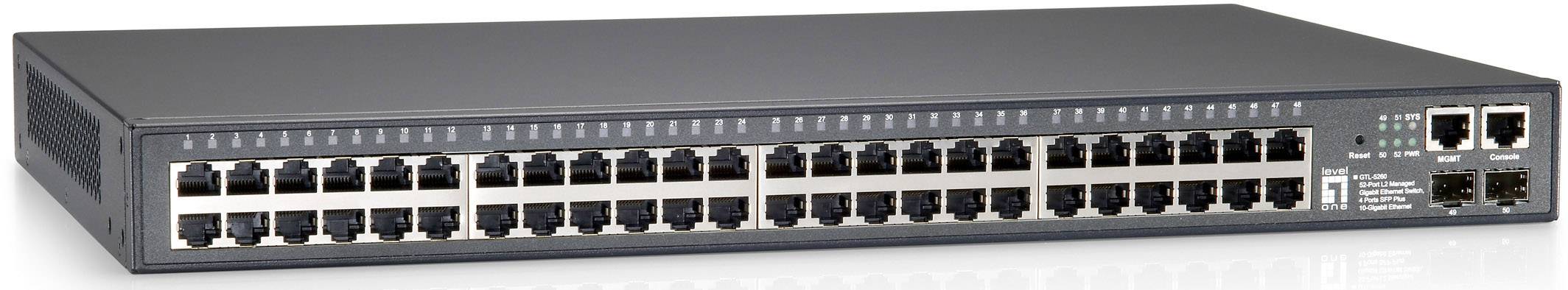 LevelOne GTL-5260 Level One Managed Gbit Netzwerk Switch 1 GBit/s