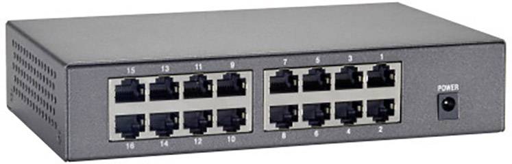 LevelOne FEP-1600W90 16-Port PoE Switch Netzwerk Switch 10 / 100 MBit/s