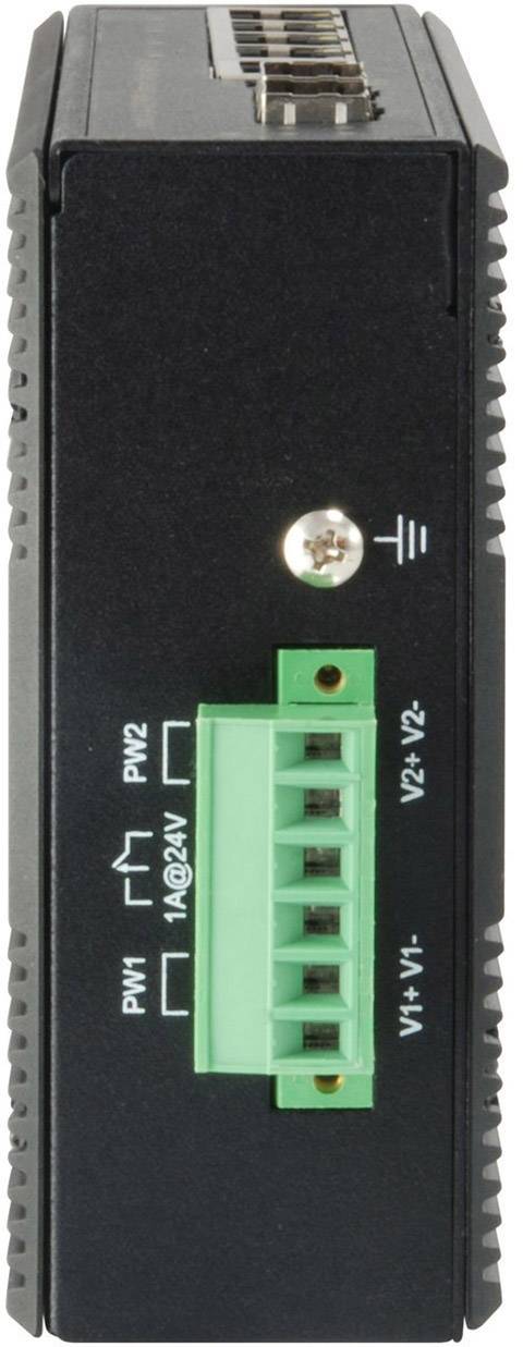 LevelOne IES-0620 - Switch - 4 x 10/100/1000 (PoE+) x Combo Gigabit Ethernet/Gigabit SFP x Fast Ethernet/Gigabit SFP - a