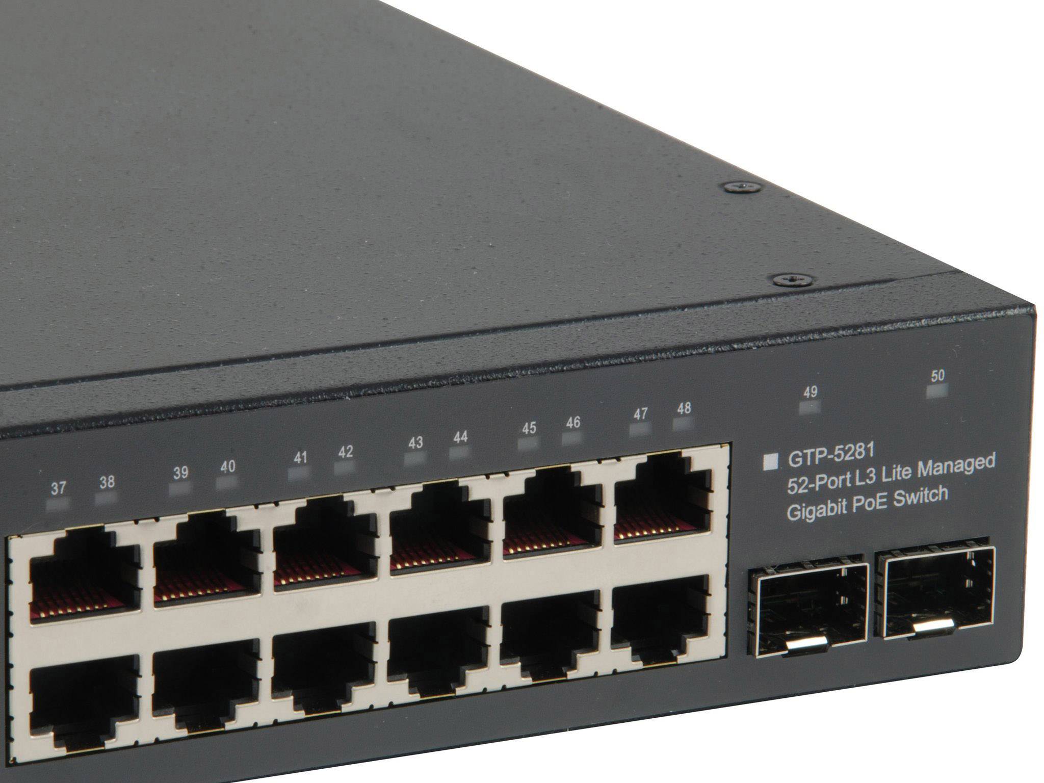 LevelOne GTP-5281 52-Port L3 Lite Manage Netzwerk Switch  1 / 10 GBit/s