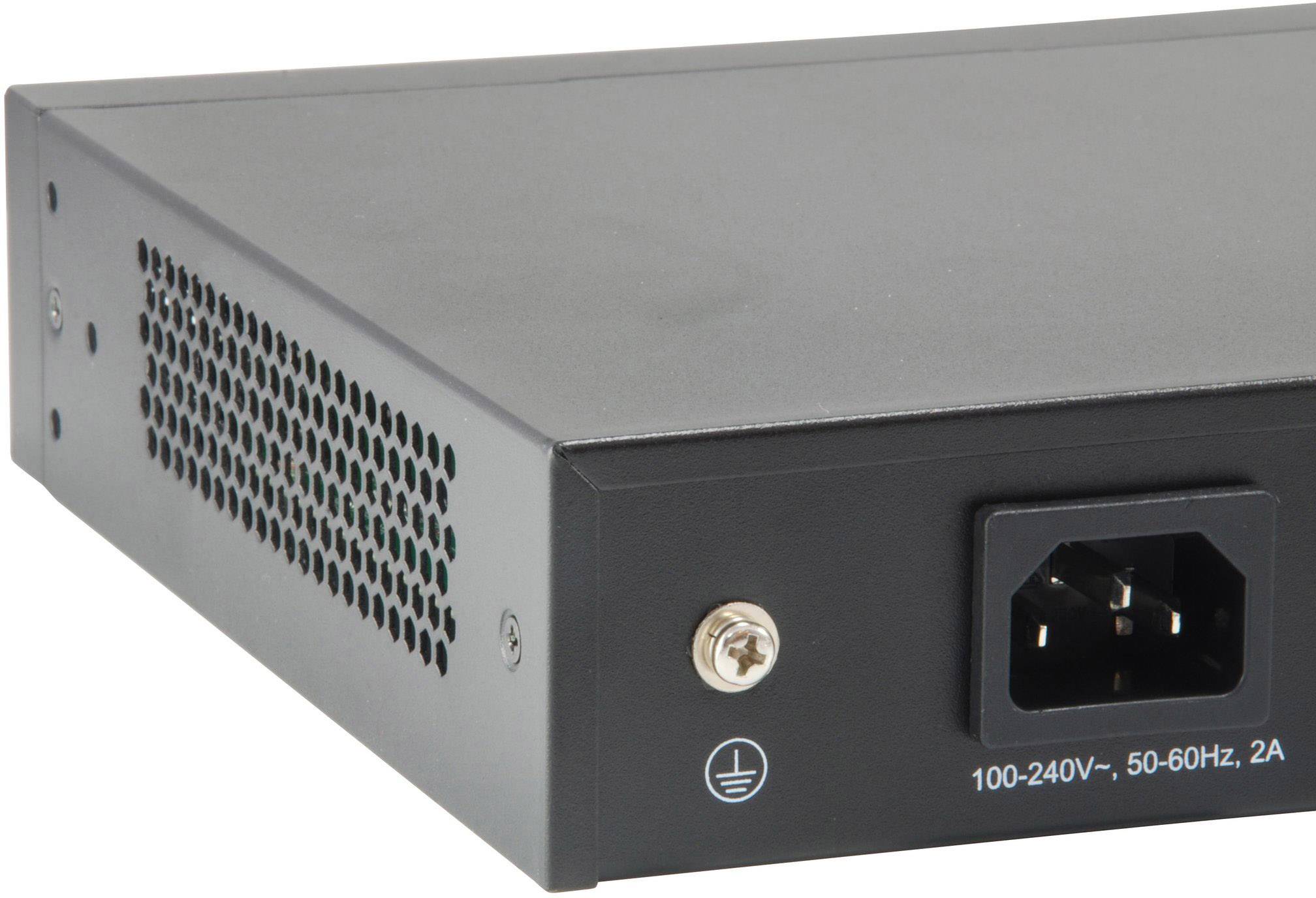 LevelOne GEP-1051 - Switch - Smart - 8 x 10/100/1000 (PoE+) + 2 x Gigabit SFP - Desktop, an Rack montierbar - PoE+ (70 W