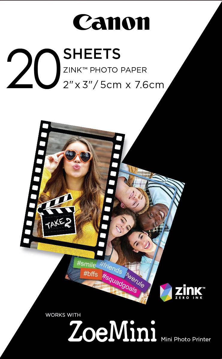 Canon ZINK™ Photo Paper ZP-2030 3214C002 Fotodrucker Fotopapier 20 Blatt