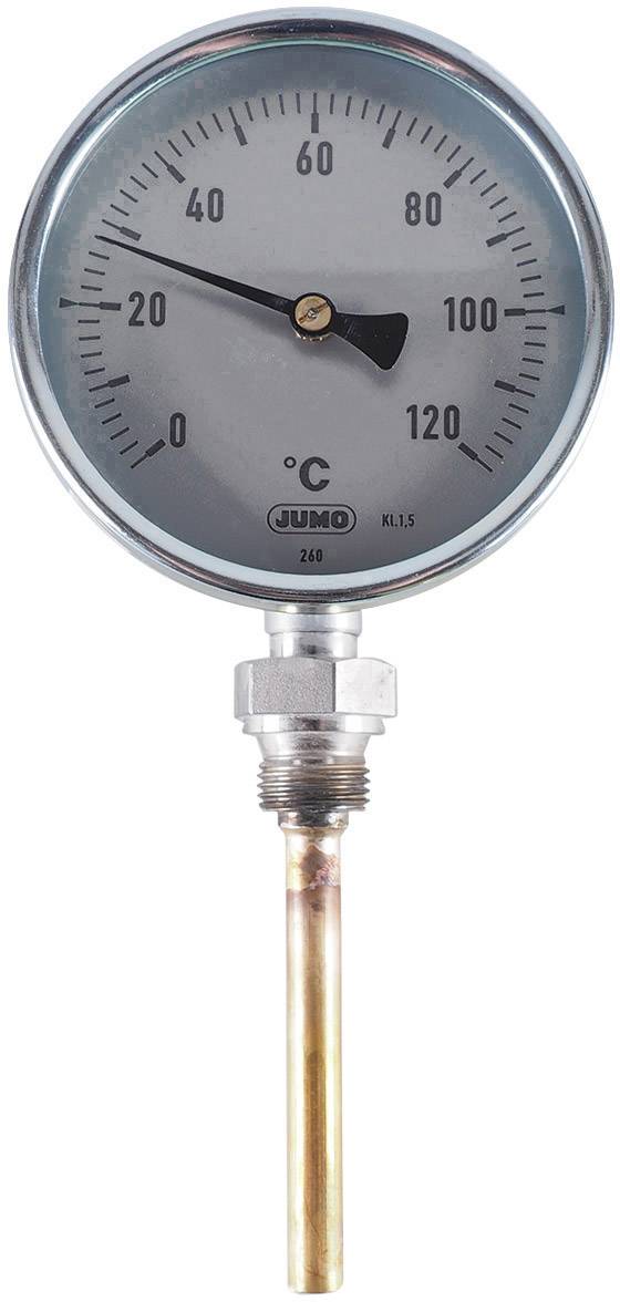 Ein rundes Analogthermometer zeigt eine Temperaturanzeige von 60 Grad Celsius an. Es ist zur Temperaturmessung in verschiedenen Anwendungen geeignet.