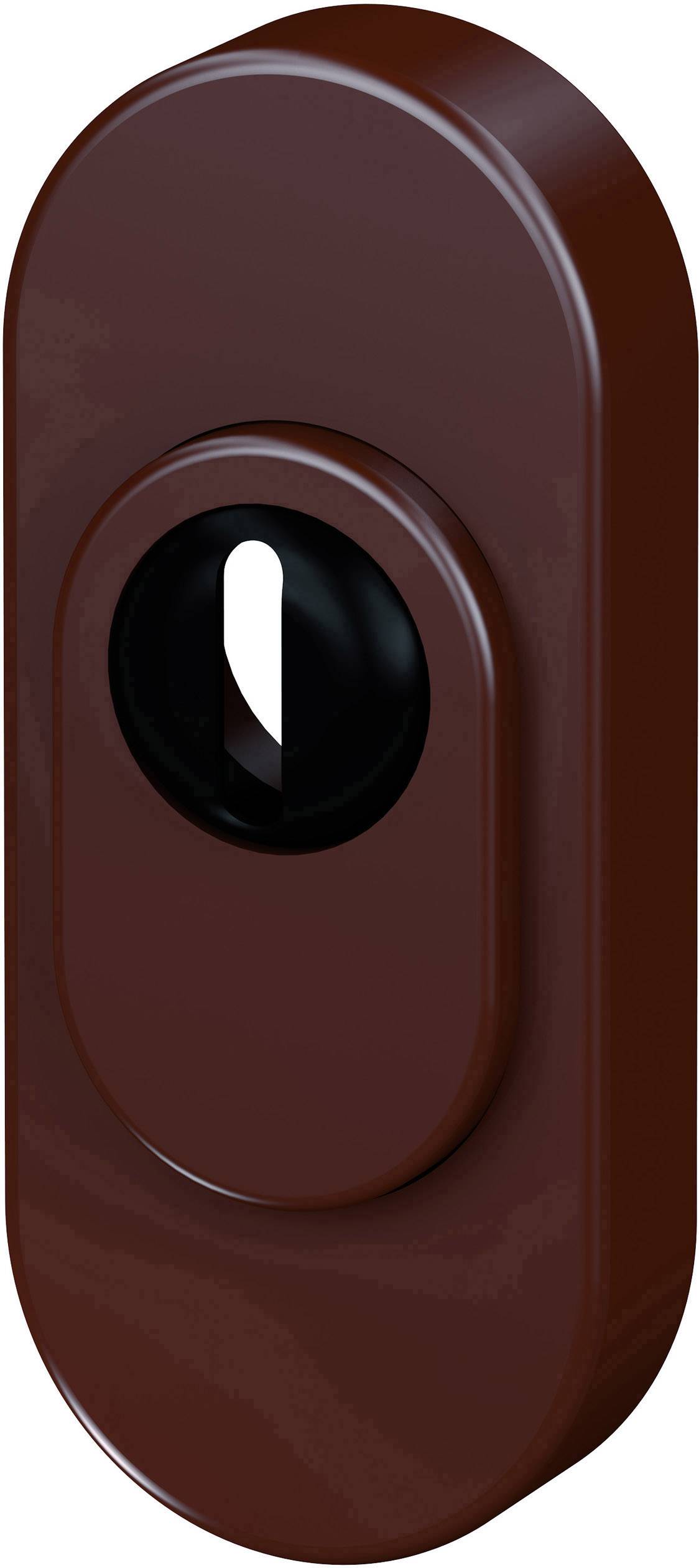 Basi 1200-0003 Schutzrosette mit Zylinderabdeckung Edelstahl, Braun