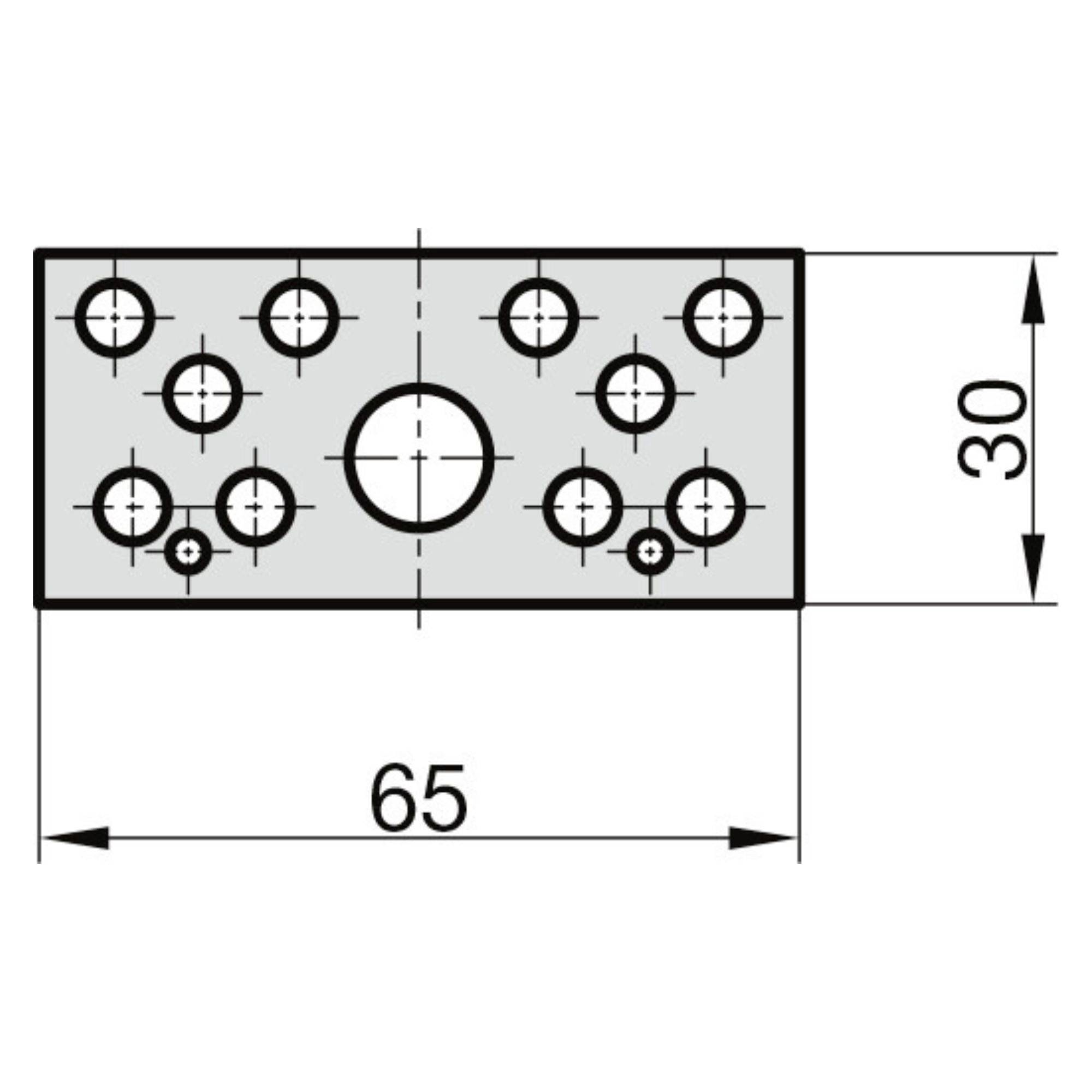 Basi 1303-0001 Distanzplatten-Set Silber