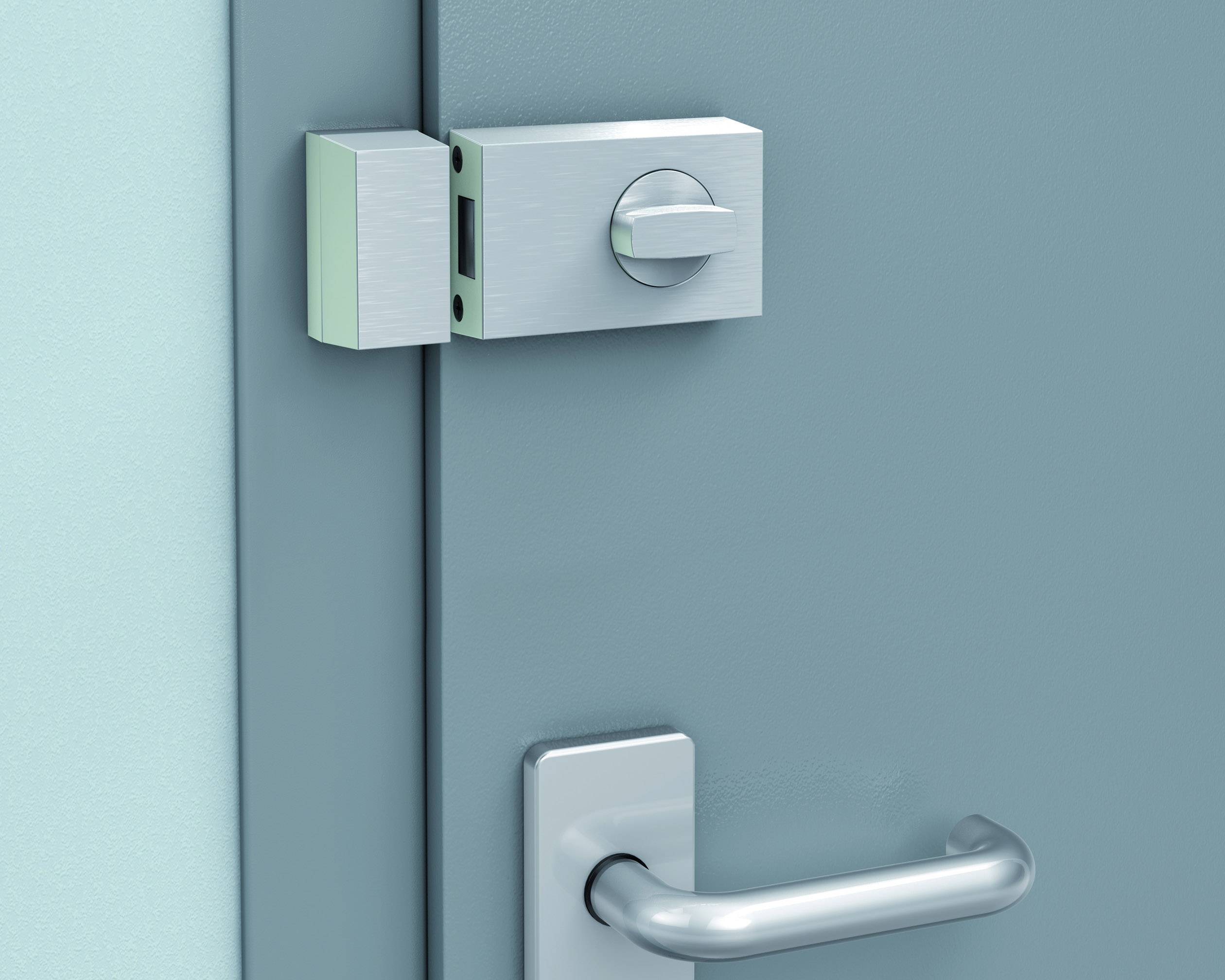 Basi 1303-0205 Türzusatzschloss Silber