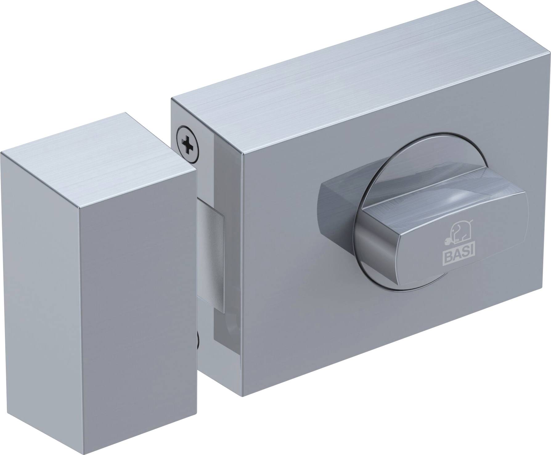 Basi 1305-0208 Türzusatzschloss Edelstahl-Optik