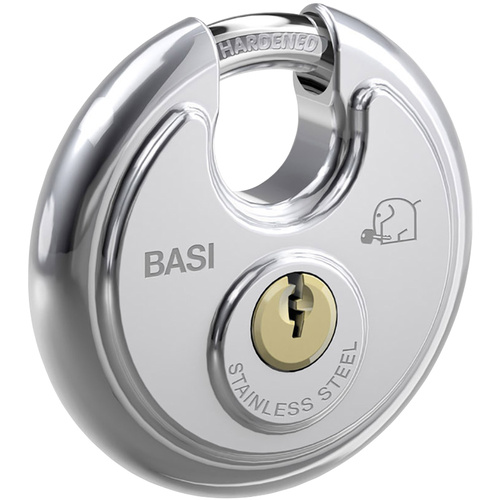 Basi 6100-7000 Vorhängeschloss 70mm verschieden schließend Silber Schlüsselschloss