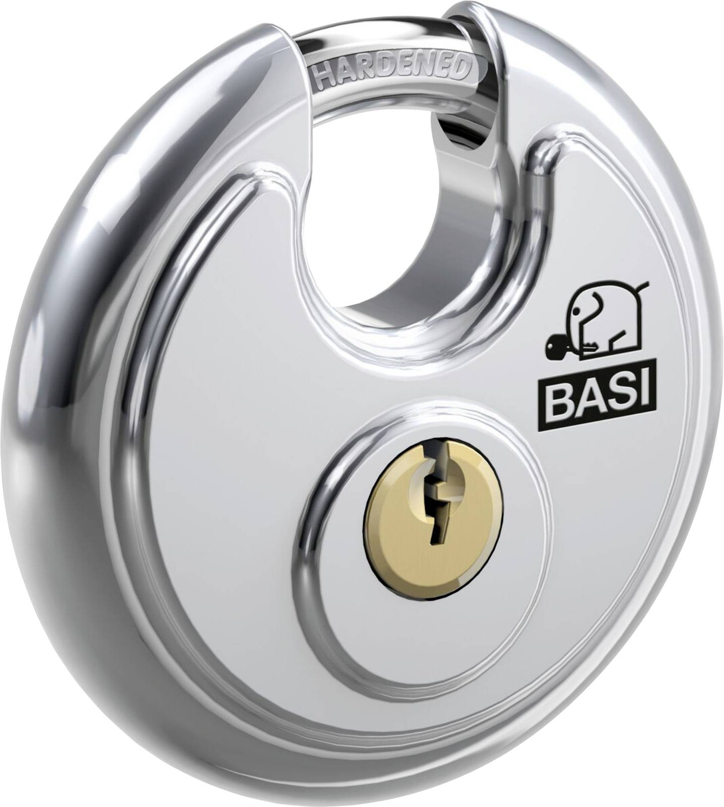 Basi 6100-7001-703 Vorhängeschloss 70mm gleichschließend 703 Silber Schlüsselschloss