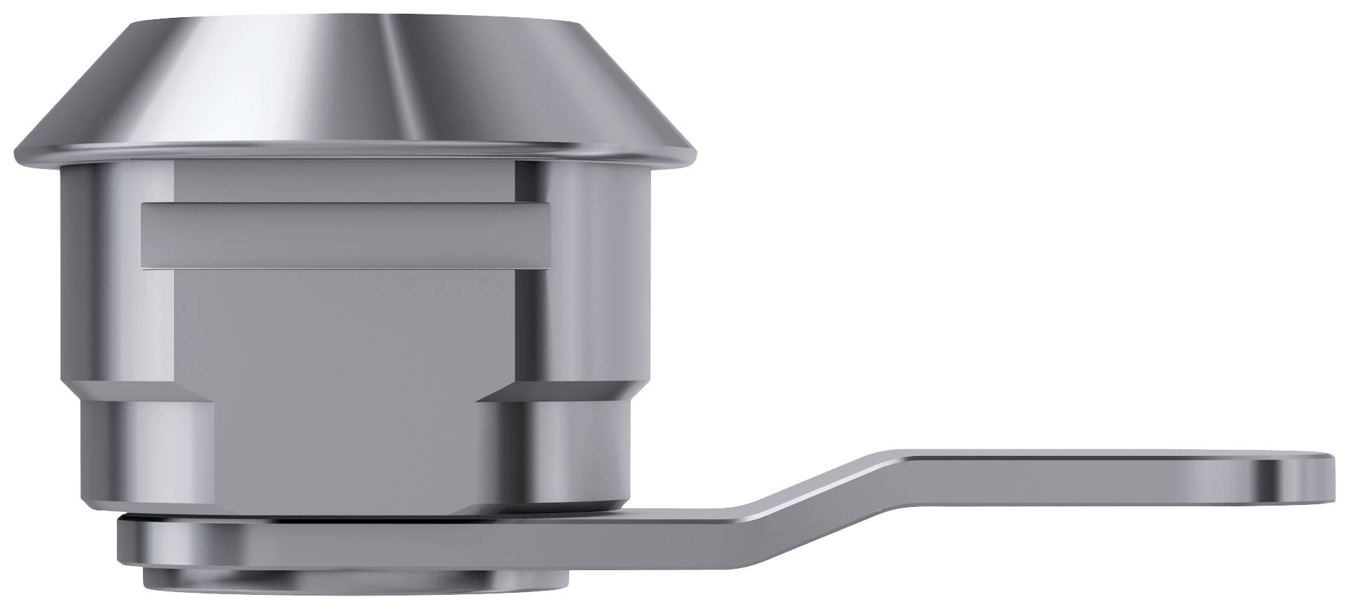 Basi 9000-1333 Hebelschloss Silber