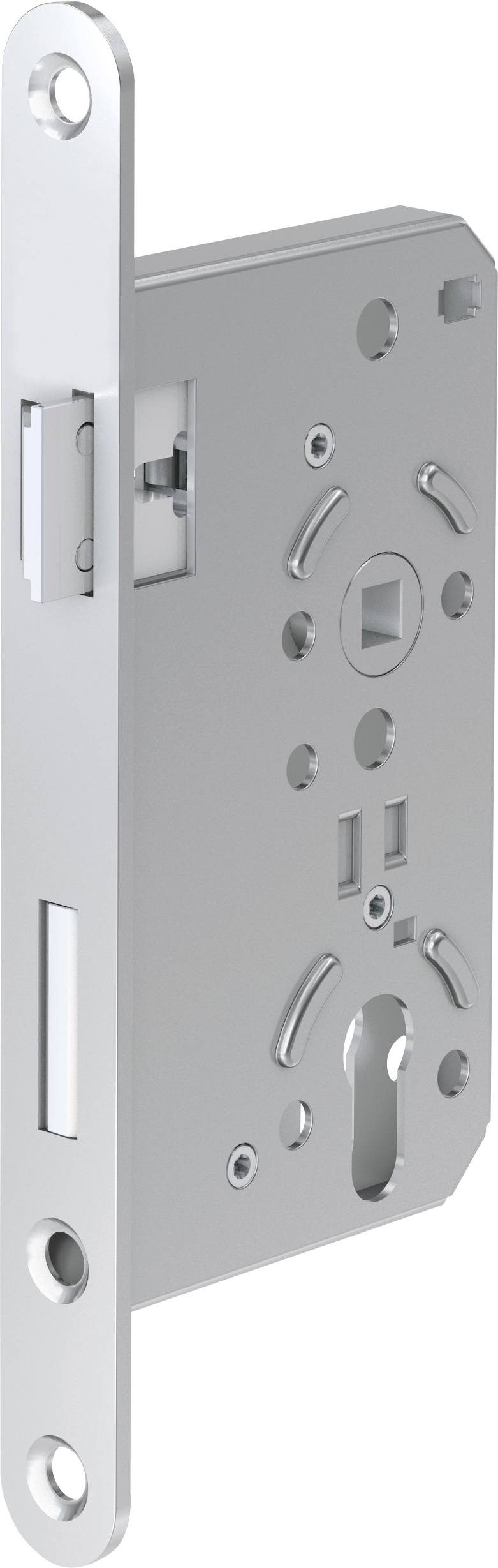 Basi 9821-6521 Einsteck-Zimmertürschloss Silber