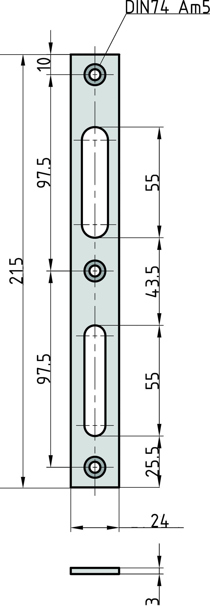 Basi 9501-0000 Flachschliessblech