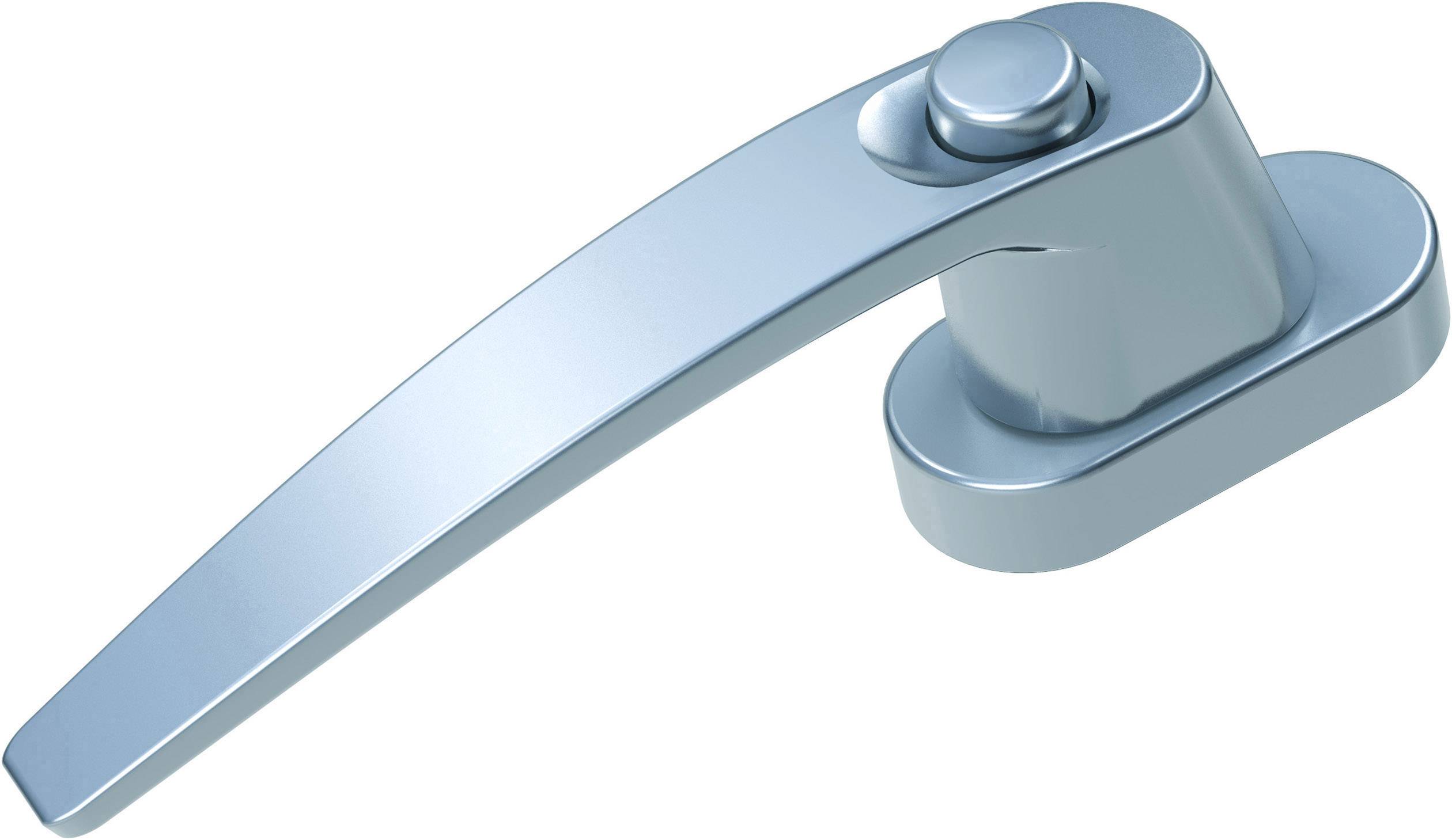 Basi 7554-0010 Fenstergriff mit Druckknopfsicherung Silber