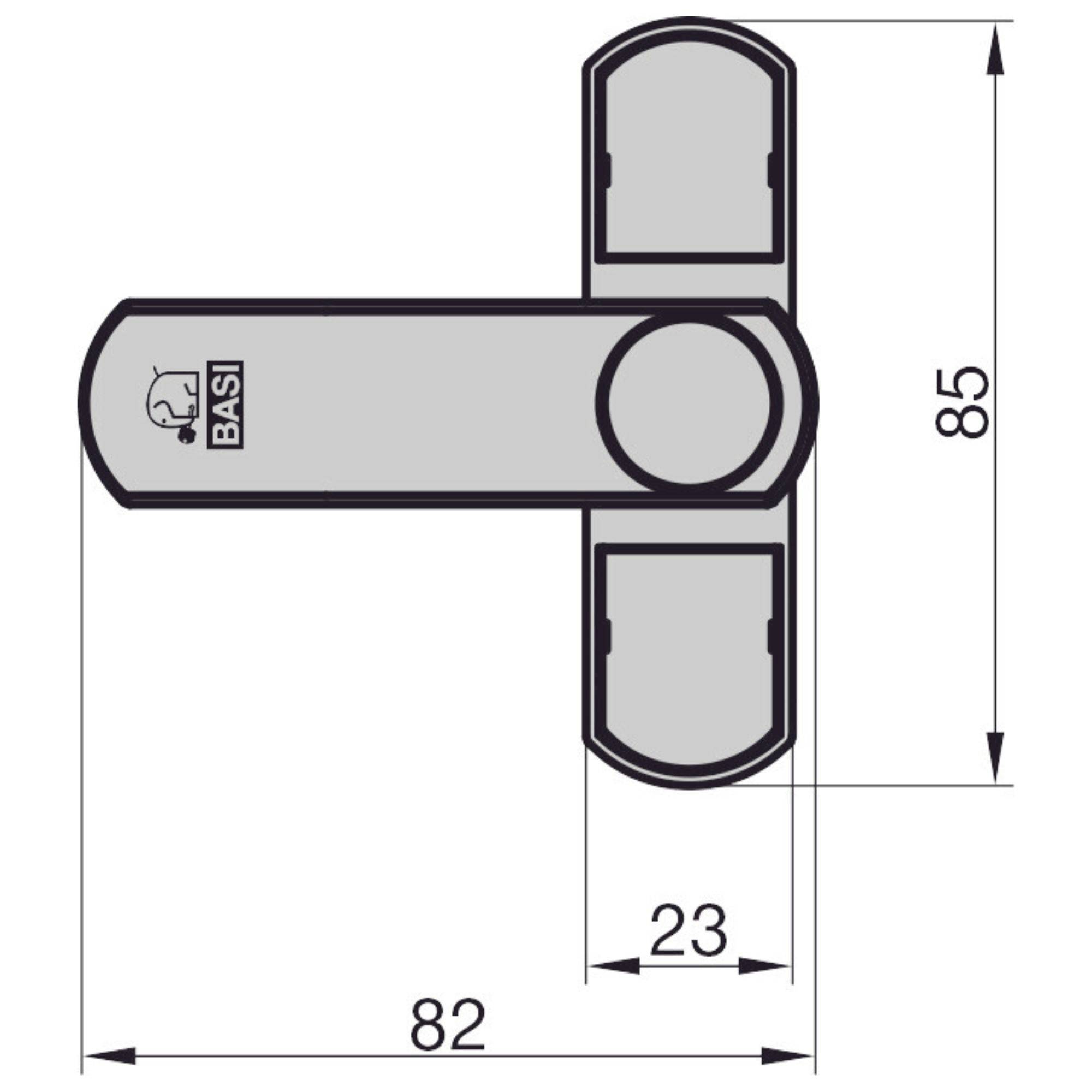 Basi 1100-0050 Fenstersicherung Weiß (glänzend)