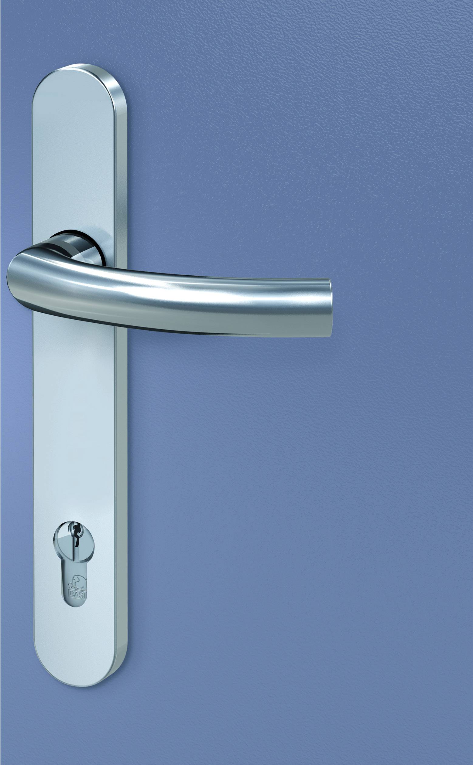 Basi 7838-0108 Schmalrahmen-Drücker-Garnitur