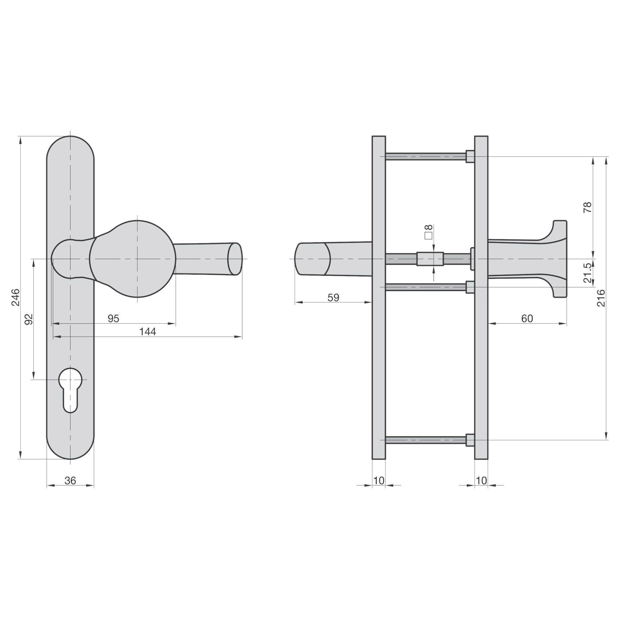 Basi 7840-0108 Schmalrahmen-Wechsel-Garnitur