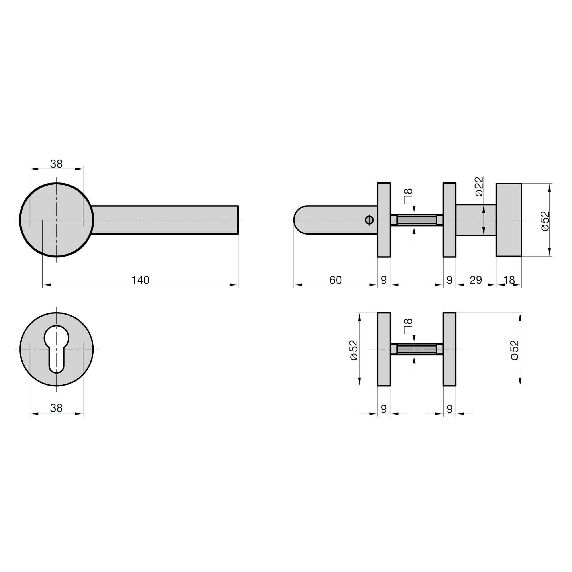 Basi 7308-2298 Rosetten-Wechsel-Garnitur