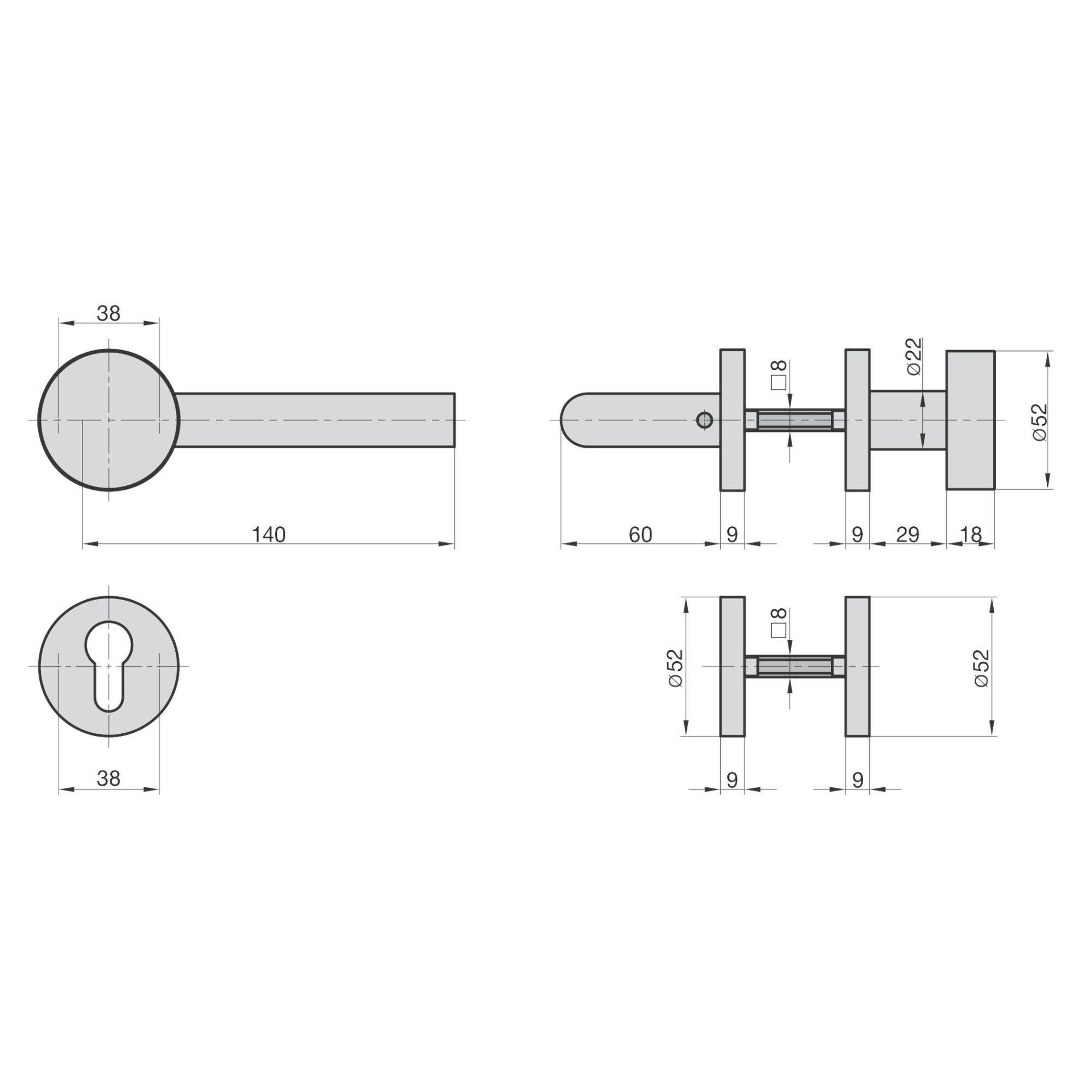 Basi 7308-2288 Rosetten-Wechsel-Garnitur
