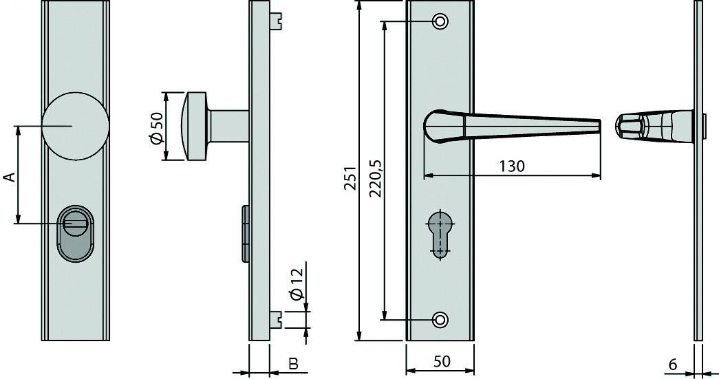Basi Ö7900-1302 Vollmaterial-Schutzbeschlag