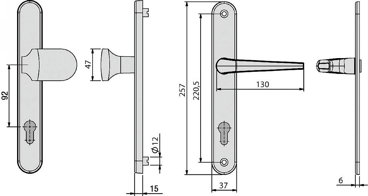 Basi 7903-0609 Vollmaterial-Schutzbeschlag