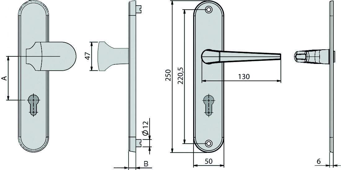 Basi 7901-0609 Vollmaterial-Schutzbeschlag