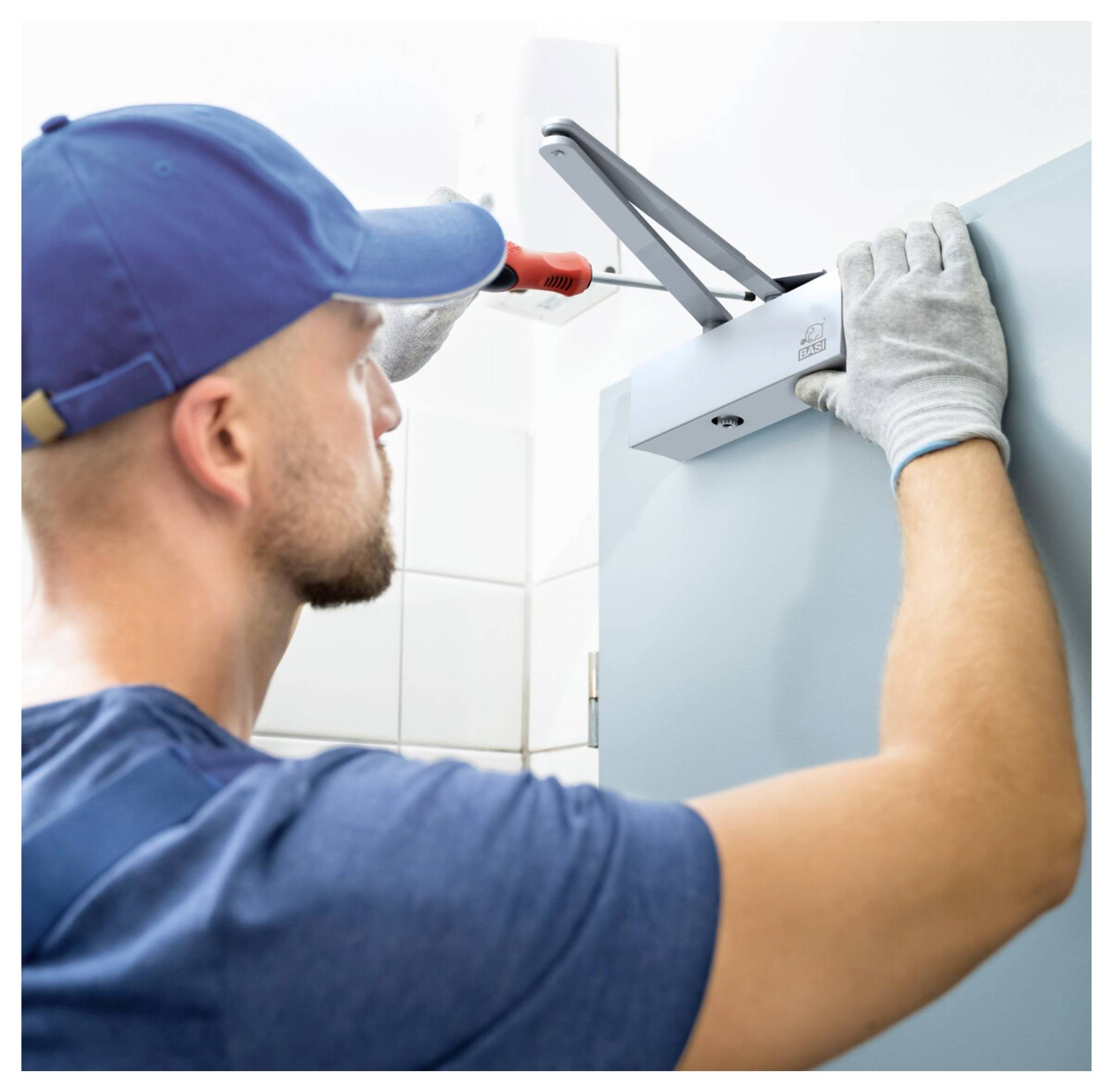 Basi 1480-0102 Türschließer Silber