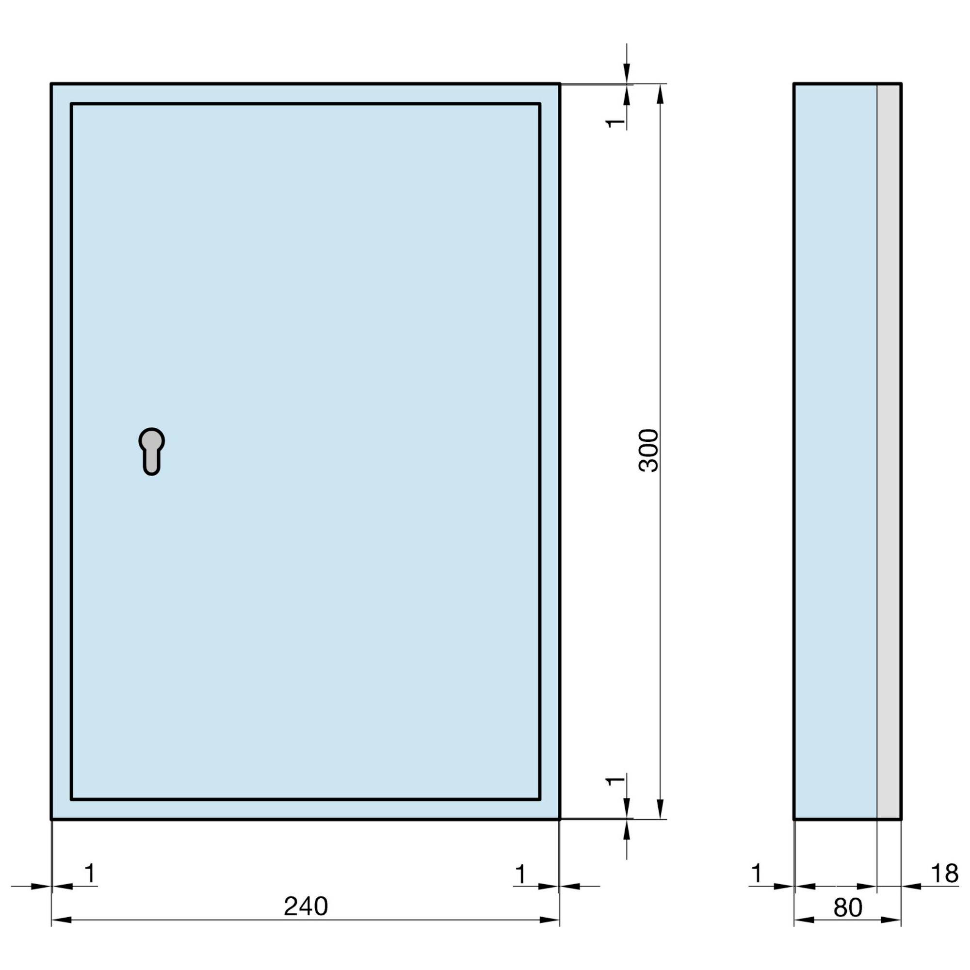 Basi Schlüsselkasten SS 100 PZ 2171-0045 Anzahl Haken 35 Grau (Metallgehäuse)