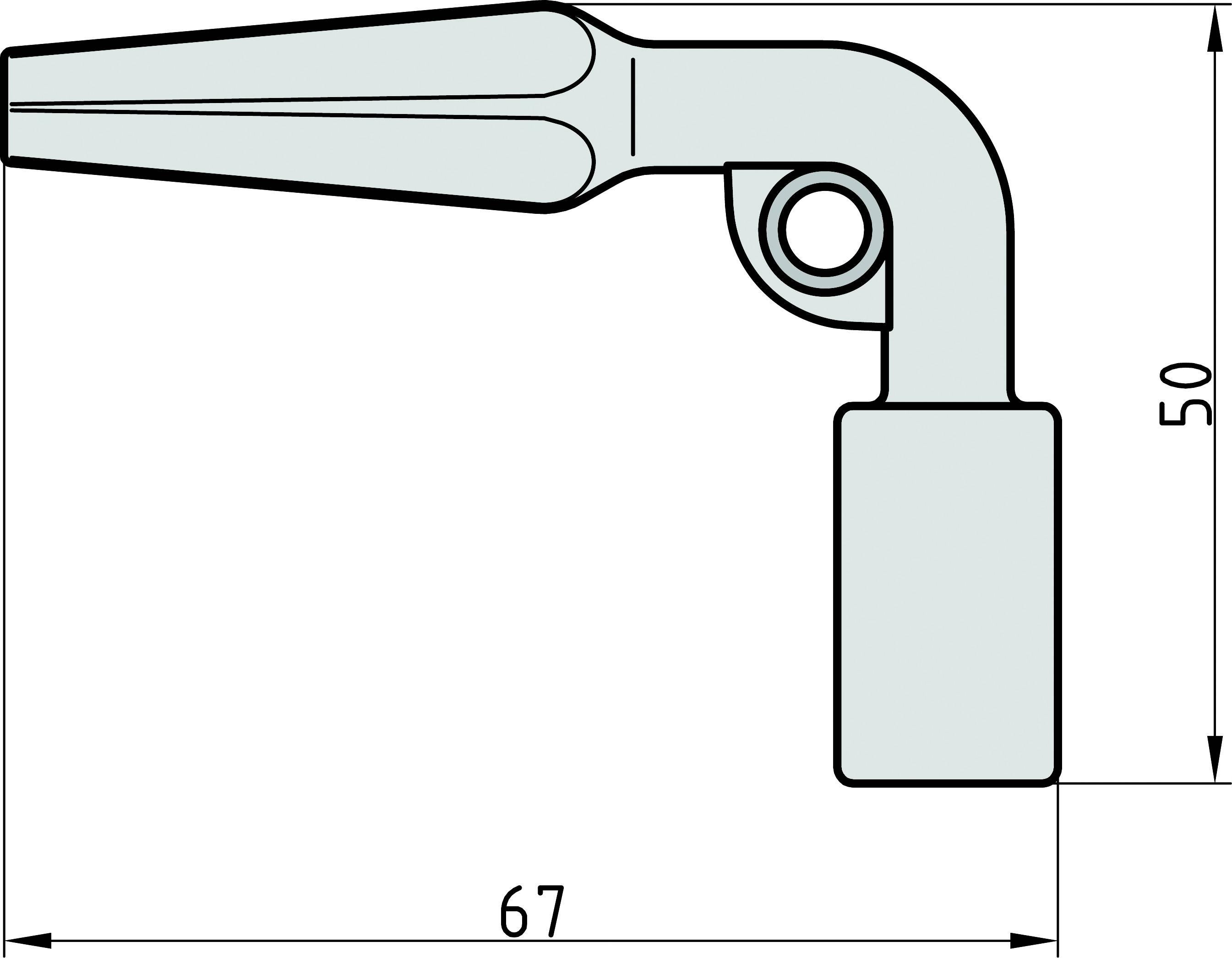 Basi 310A Vierkantschlüssel Silber