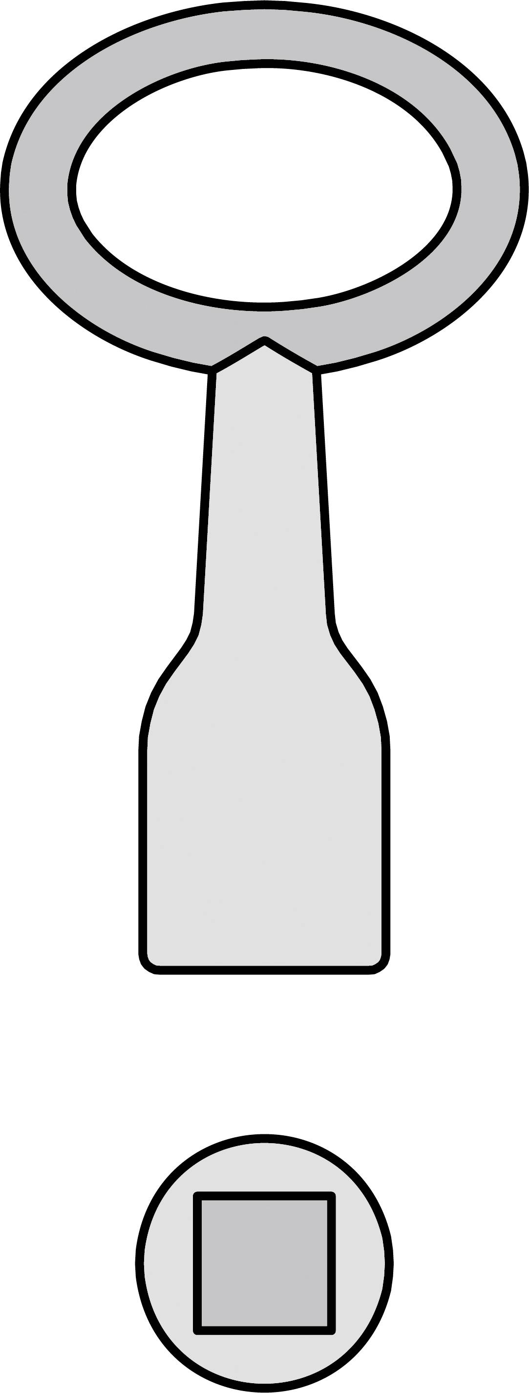 Basi 301V-6 Dornschlüssel Silber