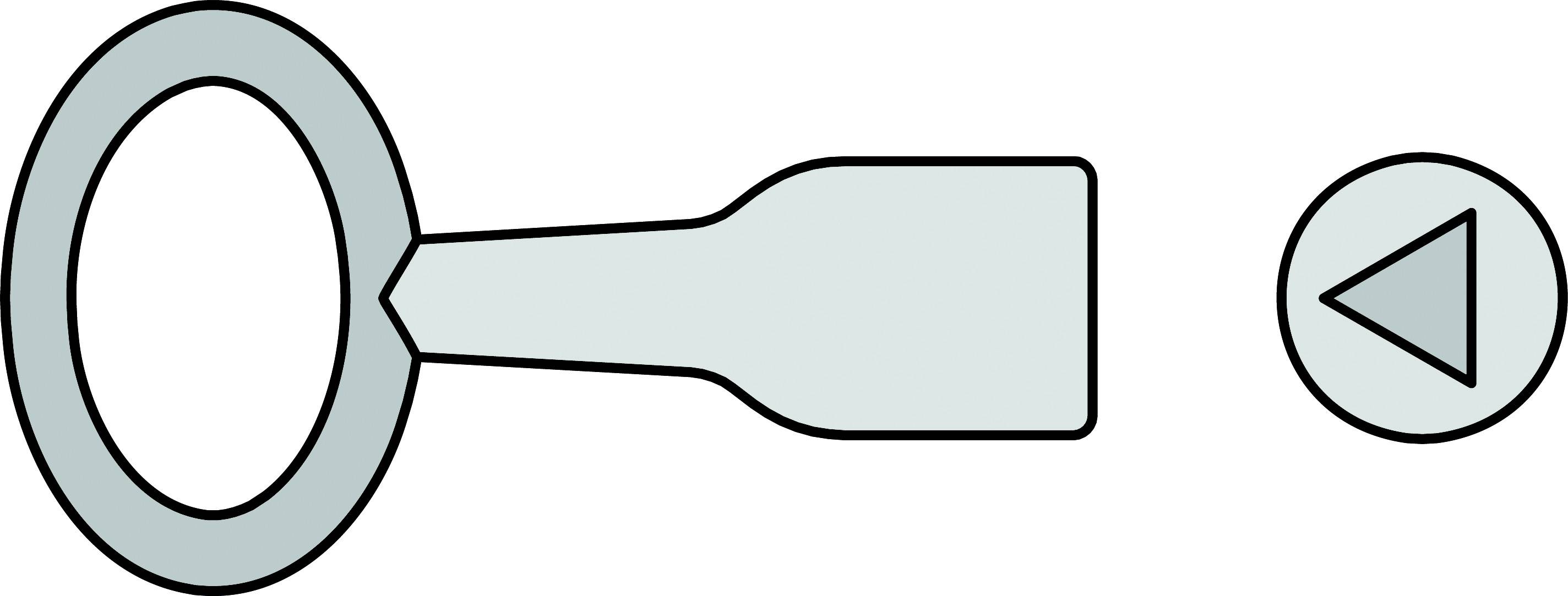 Basi 301D-10 Dornschlüssel Silber