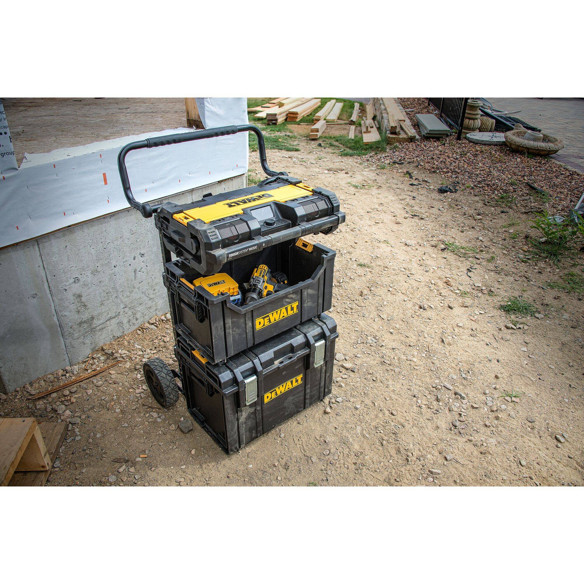 Radio DWST1-75659 Abm.543x360x155mm 6 Lautspr. kompatibel m.TOUGHSYSTEM DEWALT