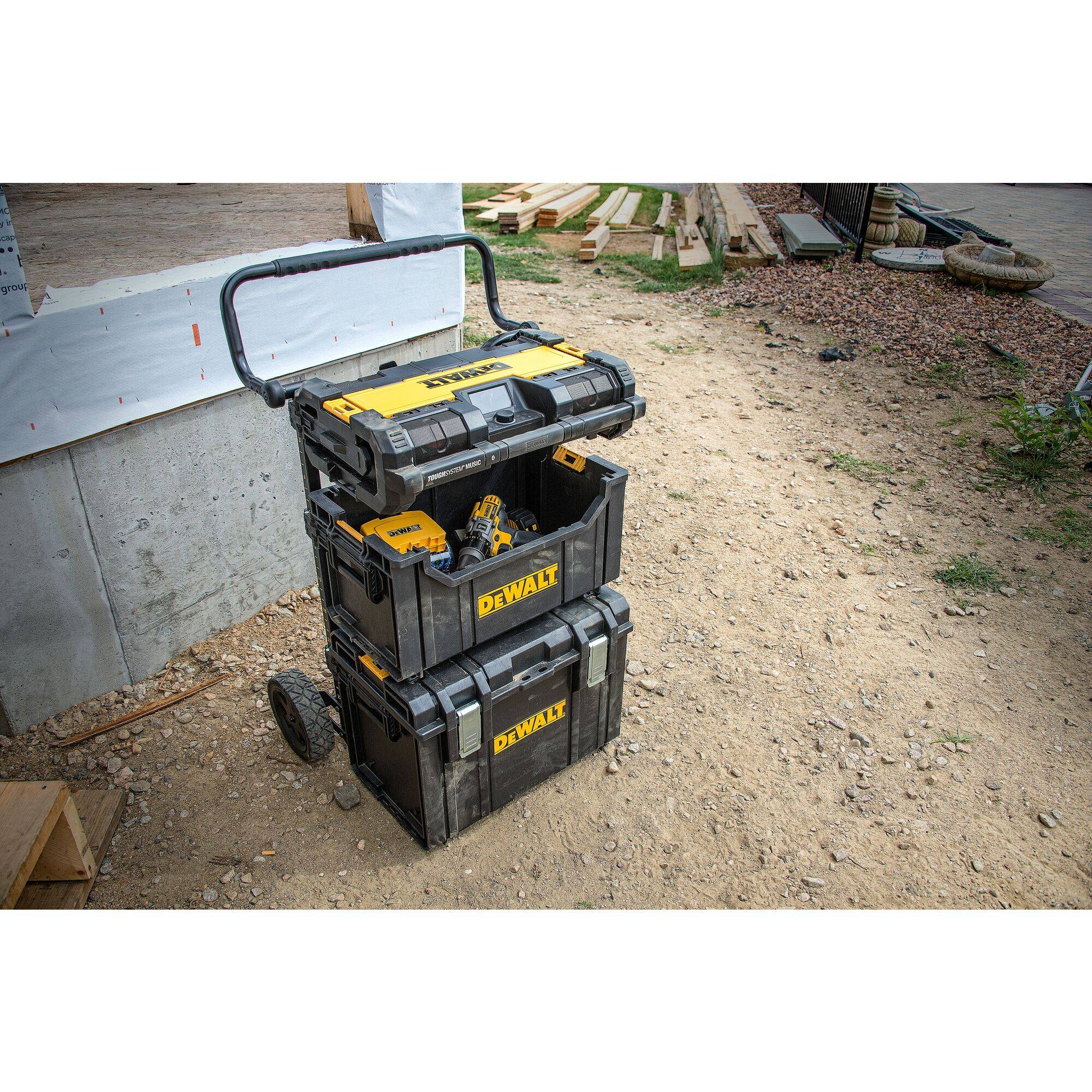 Radio DWST1-75659 Abm.543x360x155mm 6 Lautspr. kompatibel m.TOUGHSYSTEM DEWALT