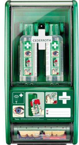 CEDERROTH 721500 Augenspülstation 29 x 56 x 12cm (B x H x T) ABS Kunststoff grün 1St.